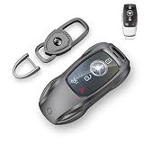 saxsion for Benz Key Fob Cover,Fit A B C E G S R Class SL SLC CLS CLA GLB GLC GLE GLS AMG CLK ML SLK Key Case Shell (Classic Black，for Benz-A)