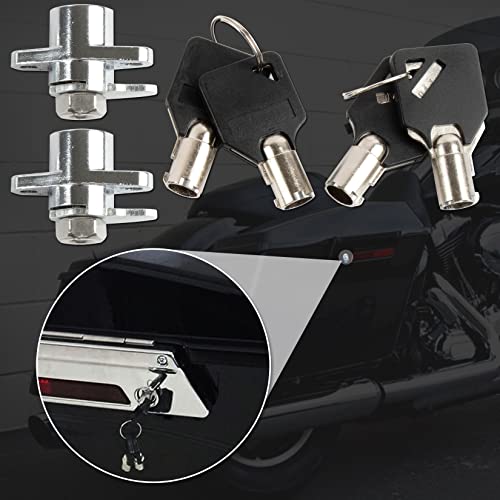 PSLER Hard Saddlebag Saddle Bag Lock Key Set for Touring Electra Glide Road Glide Street Glide Road King Ultra Glide 1993-2013