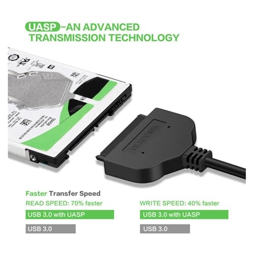 Adaptador SATA a USB 3.0 para discos duros 2.5" SSD HDD miniatura 4