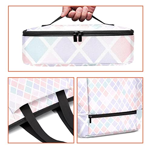 Sac fourre-tout élégant aspect diamant et set de table isotherme chic