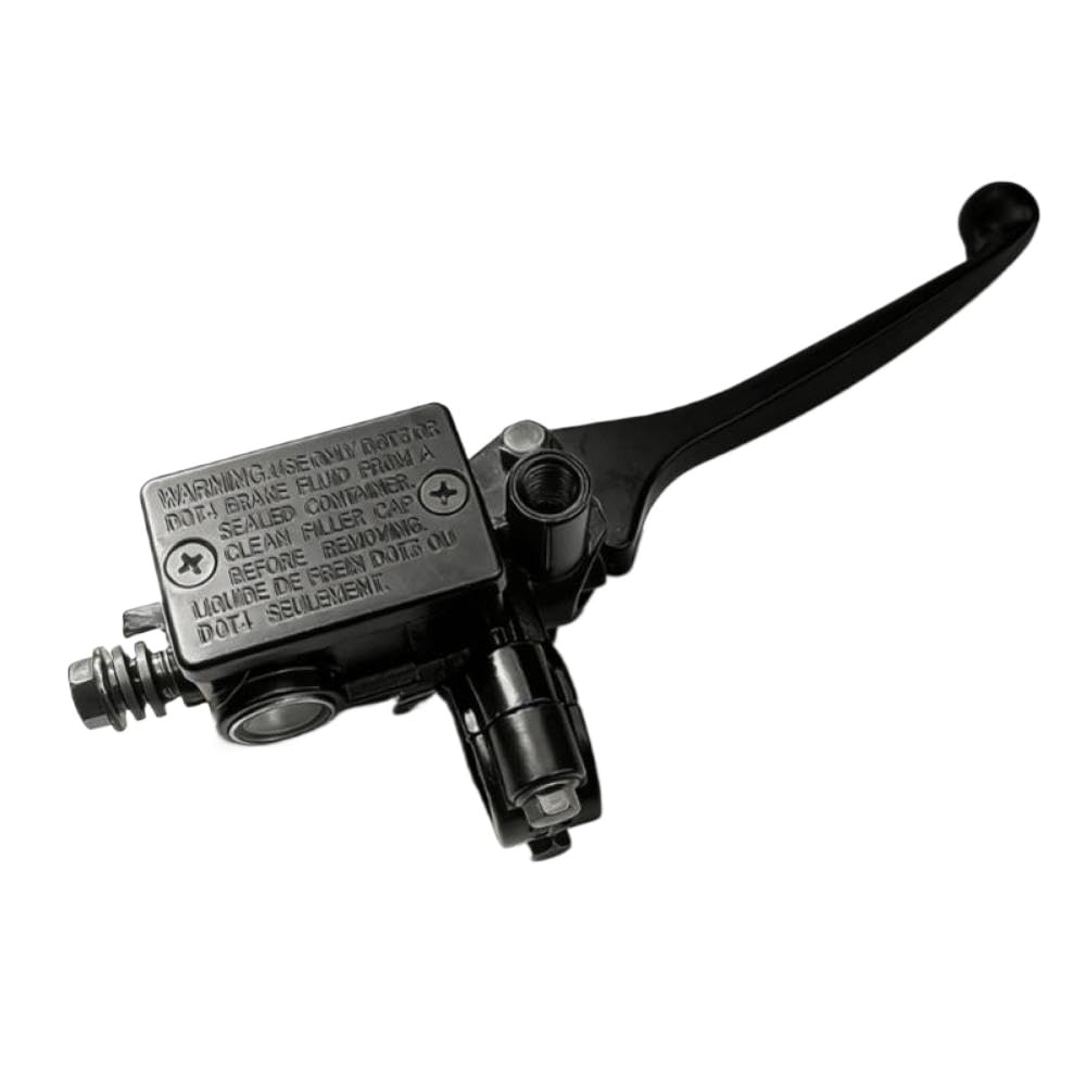 Zkrgzbbnr Black Motorcycle Right Front Brake Master Cylinder Hydraulic Pump Lever Compatible With Pit Bike Atv Quad Go Kart Moped Scooter(Black)