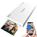 SereneLife Wireless Instant Photo Printer - Portable Mobile Borderless 3.5' x 2' Pictures, Color Picture Printing from Your Smartphone, Compact, Inkless, and Travel-Friendly