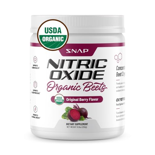 Snap-Supplements-USDA-Organic-Beet-Root-Powder-3-in-1-Nitric-Oxide-Supplement-Support-Healthy-Blood-Circulation-250g