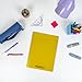 Conquérant, Set of 3 Classic Notebooks 24 x 32 cm 96 Pages Large Squared Seyès Stapled Polypropylene Cover Yellow Green Blue