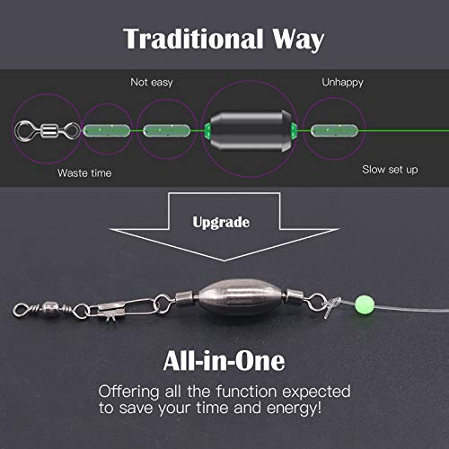 image for Glarks 104Pcs 1.5g 2.5g 3.5g 5g 7.5g 10g 15g Quick Set Up Brass Fishin