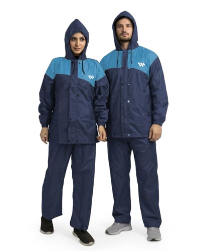 Image of Ranger Unisex 1 Set Rain Suit with Hooded Jacket & Trouser | TPU Coated Bike Riding Wear with Seam Sealed Protection