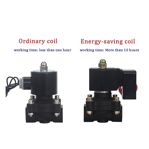 Électrovanne électrique en plastique DN15 220V N/C pour circuit eau air - 7