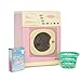 Casdon Pink Washer | Pink Toy Washing Machine for Children Aged 3+ | Features Spinning Drum & Sound Effects for Realistic Play!