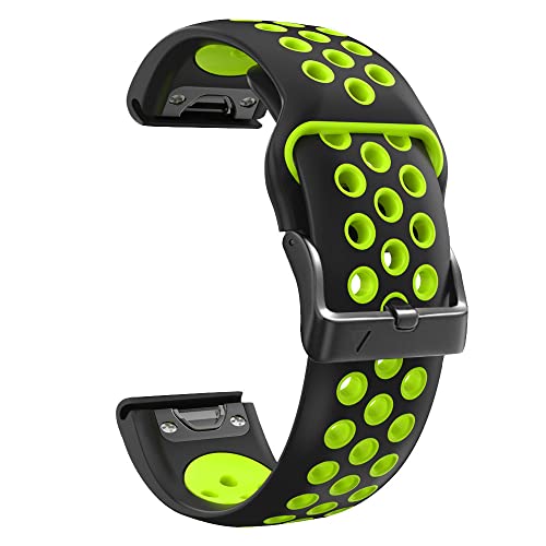 HQHYGM Correas de Reloj de Silicona Correas de liberación rápida para 6 6X Pro 5X 5 Plus 3HR 7X 7 Epix Watch Band Belt 22 26mm