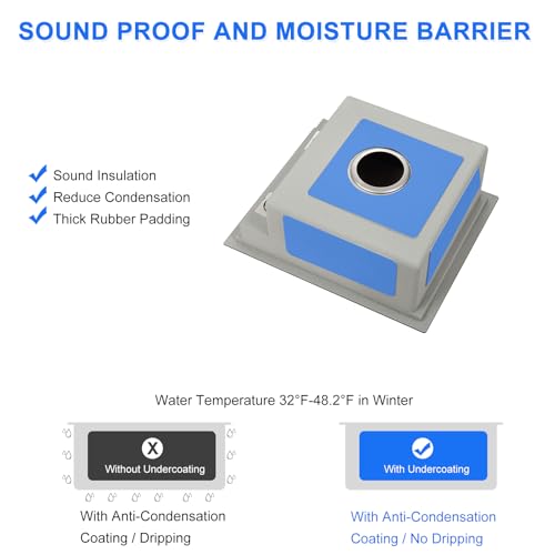 Image of 15 Inch Brushed RV Sink - MENATT 15 x 18 Inch Small Kitchen Sink 18 Gauge Stainless Steel Single Bowl Basin with Foldable Faucet Cutting Board