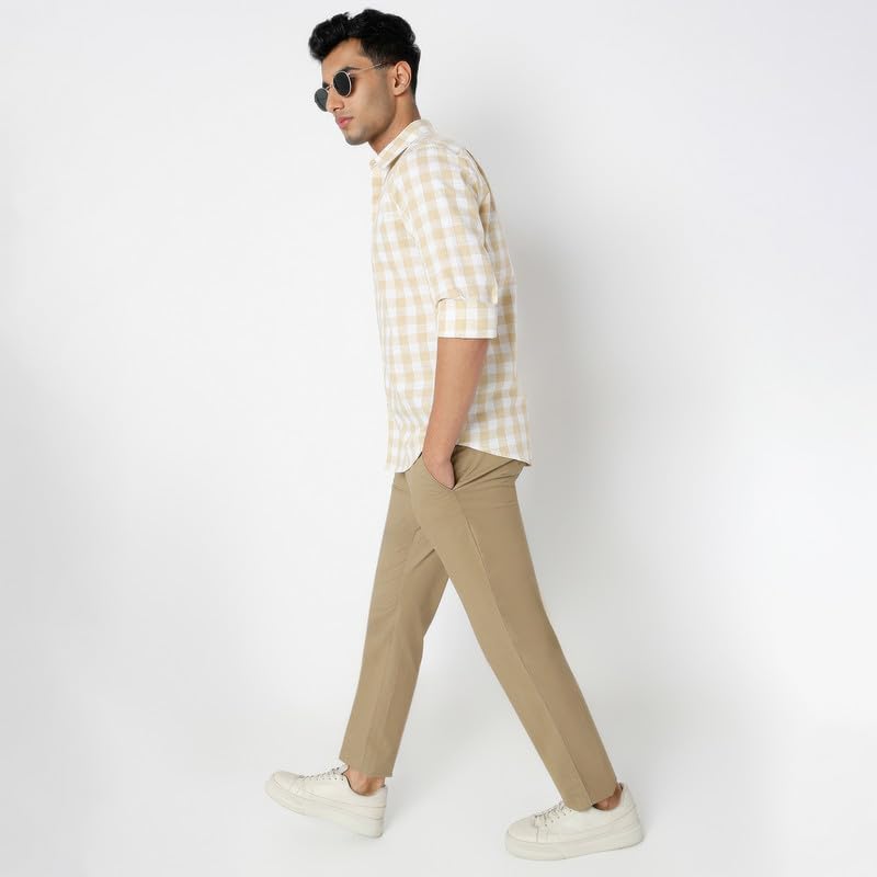 Image of Mens Striped Slim Fit Cotton Casual Shirt | Full Sleeves Mens Shirts | Stylish Shirt for Men