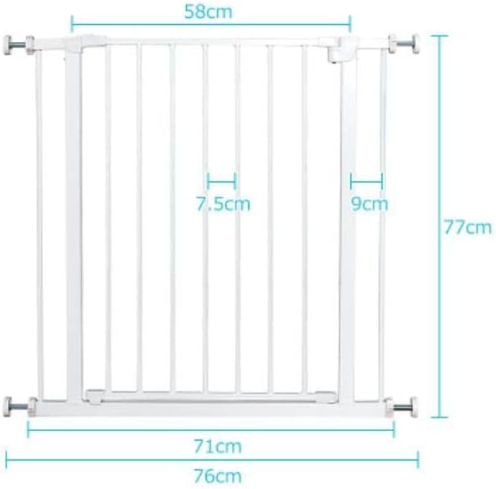 Maxmass Dog Gate, Pressure Fit Opening 76-86cm, Safety Gate Pets Fence for Doorways Hallways & Stairways