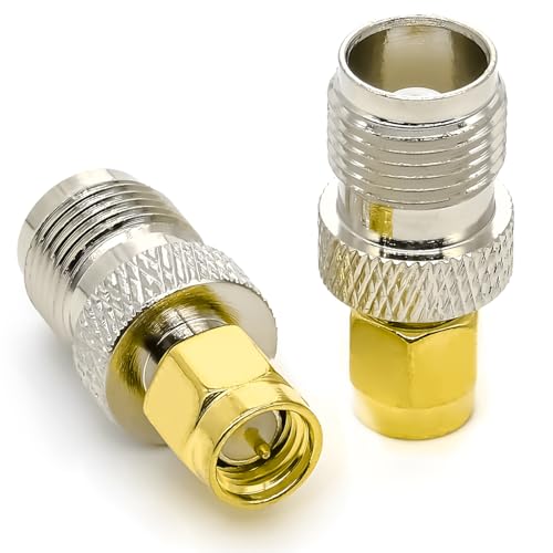 Adaptador coaxial SMA macho a TNC hembra x2 miniatura 2