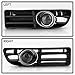ACANII - For Smoked 1999-2004 VW Jetta Mk4 Bumper Fog Lights Driving Lamps+Switch Assembly Driver & Passenger Side