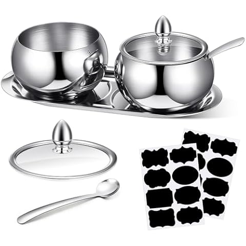 Baderke Stainless Steel Sugar Containers Cover