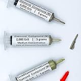 TechDiamondTools Kit of 3 Diamond Polishing Compound Polishing Paste 1200 2000 4000 Grit for Marble