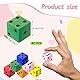 42 Stück Schaumstoffwürfel für Kinder,Flüsterwürfel, Foam Dice,Würfel Schaumstoff,2 cm Farbpunktewürfel Bunt Farben Steckwürfel für Kinder,Farbige Würfel für Partyspiele im Klassenzimmer