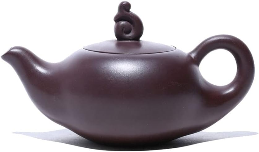 Purple Clay Teapot Traditional Purple Clay Teapot Raw Ore Purple Mud Handwork Kettle Kung Fu Tea Set Small Capacity Household Kettle Tea Pot (Size : 180ml/6.3oz)