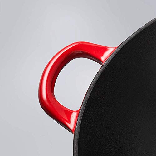 Wok de Hierro Fundido con Tapa de Madera y Asas Grandes miniatura 4