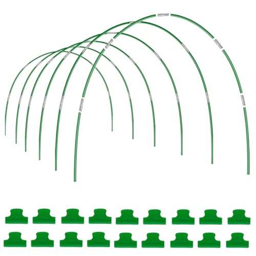 36 PCS Pflanztunnel Bögen,Folientunnel Bögen,DIY Gewächshausreifen Frühbeet Tunnel für Garten Zeile Abdeckung Pflanzen Obst Gemüse,Tunnelbögen Hochbeet