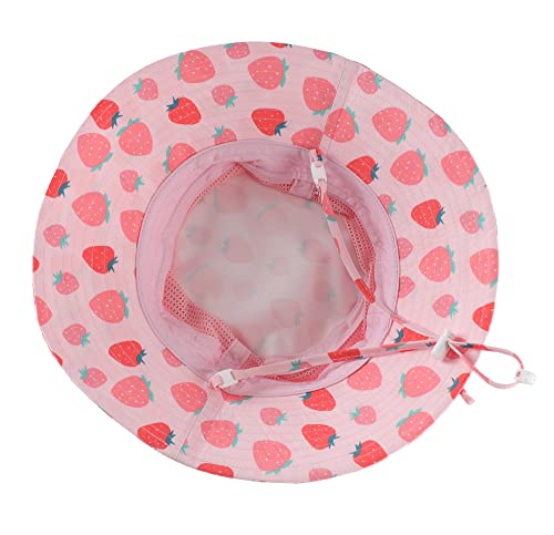 Image of Home Prefer UPF50+ Wide Brim Sun Hat Boys Girls Sun Protection Hat Zoo Beach Swim Safari Bucket Hat for Baby Toddler Kid