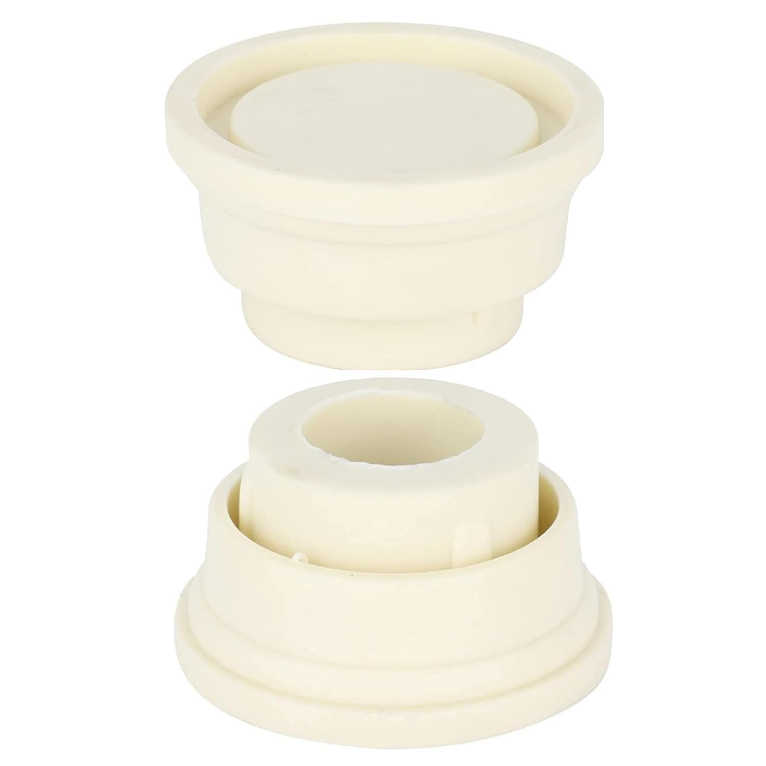 Tope de Seguridad para Escalera de Piscina,2 Piezas Suministros para Piscinas Parachoques de Escalera Blancos para Escaleras de Piscina Tapón de Goma para escaleras de Piscina