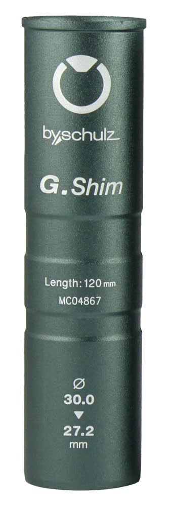 by.schulz Distanzhülse G.Shim – Basis-Ø 27,2 mm auf Ø 30,0 mm, eloxiertes Aluminium, 120 mm lang