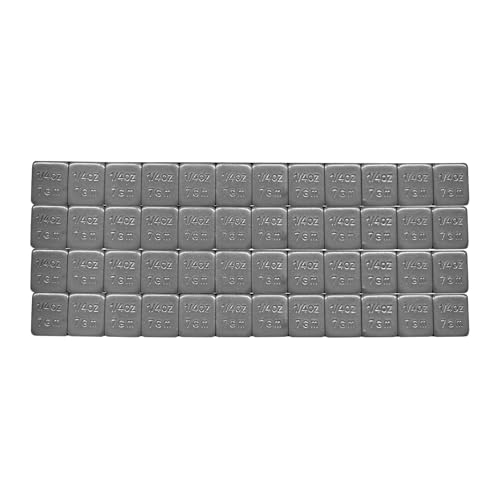 MUQIDA - 48 pesos de rueda con respaldo calcomanía de 1/4 onzas, peso de rueda de equilibrio de...