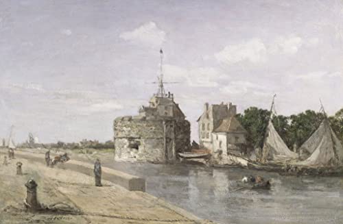 Toile Tour de François Ier au Havre Boudin pour habiller un grand mur vide de salon