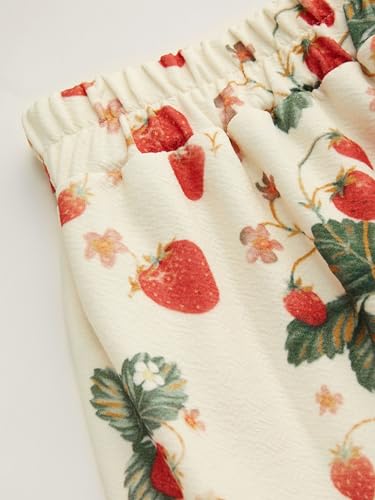 CIDER Skirts for Women Strawberry Pattern Tiered Maxi Skirt Flowy A Line Mid Waist Long Skirt2