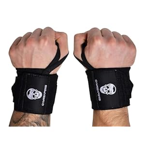 Gymreapers Weightlifting Wrist Wraps (IPF Approved) 18″ Professional Quality Wrist Support with Heavy Duty Thumb Loop – Best Wrap for Powerlifting Competition, Strength Training, Bodybuilding