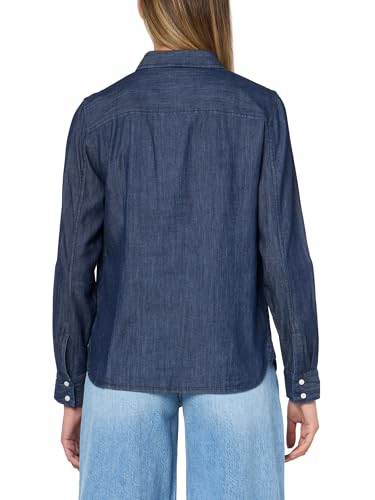 Image of Nautica Women's Button Front Long Sleeve Roll Tab Shirt