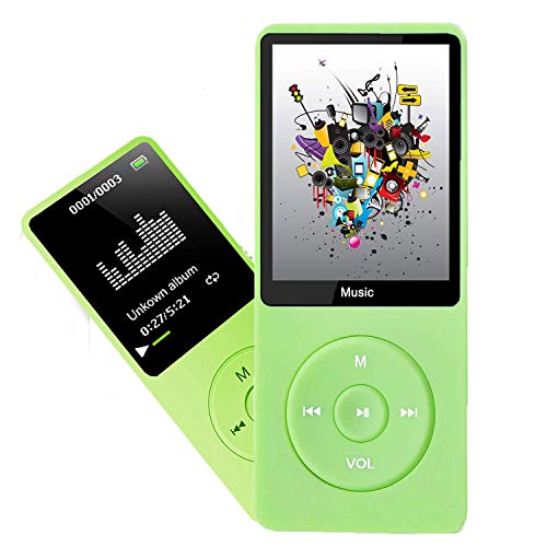 MP3 Player, Music Player with 16GB Micro SD Card, Build-in Speaker/Photo/Video Play/FM Radio/Voice Recorder/E-Book Reader, Supports up to 128GB