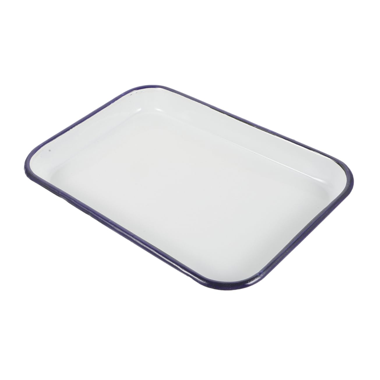 Plateau rectangulaire émail robuste au fini raffiné pour cuisine