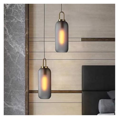 Lustre pour chambre coucher moderne gris et chaleureux