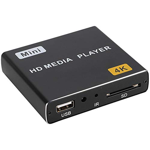 Bewinner1 Lecteur vidéo Musical HDMI 4K, Lecteur multimédia numérique USB Full HD, Lecteur multimédia Universel pour Android, Lecteur Audio Universel Portable Multifonction(UE)