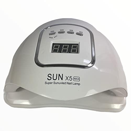 SUN X 5 MAX Professional UV LED Nail Lamp 120W, UV LED Proffersional Gel Polish Dryer, Gel Polish Curing Lamp, UV LED Lamp for Nail Art Designs, Nail Art Curing Lamp