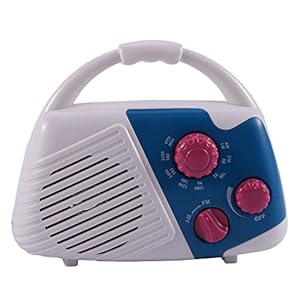 Tomshi Waterdichte AM FM-radio, douche-radio met luidspreker voor de badkamer