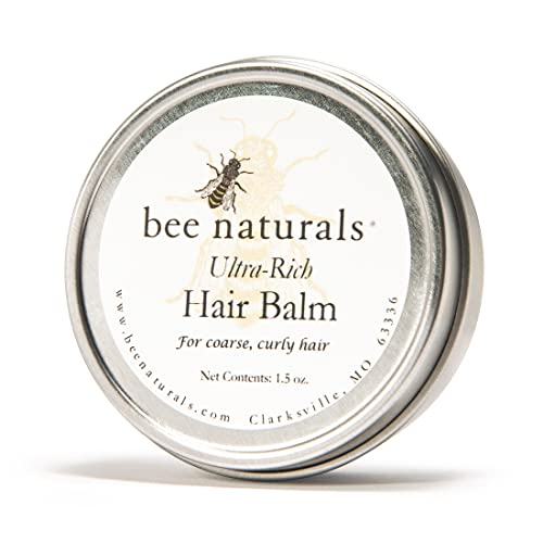 Ultra Rich Hair Balm - For Coarse, Curly and Dry Hair - Conditions and Shines with No Silicone Or Synthetic Ingredients - Leaves No Sticky Build Up In Hair - 1.5 Oz