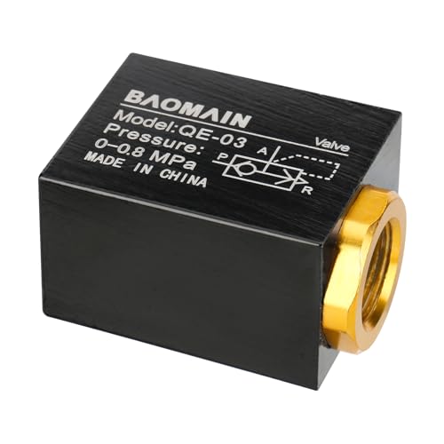 Image of Baomain Pneumatic One Way Quick Exhaust Valve QE-03 3 /8PT Inlet Port