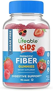 VitaWorks Sugar Free Prebiotics Fiber for Kids - 4g - Great Tasting Natural Flavored Gummy Supplement - Keto Friendly - Gluten Free, Vegetarian, GMO Free - for Gut and Digestive Health - 90 Gummies
