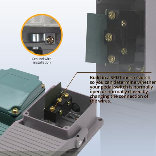 Interrupteur à pied TL-402 solution pour sécuriser l'arrêt des machines - 5