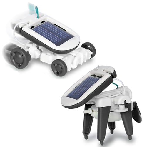 JAMARA 400185 Solar Kit 6in1 Geschenke ab 10 Jahre für Kids, Spielzeug Roboter, Solar Spiel Technik Toys, 6 mögliche Modell, Fahren, Schwimmen, Drehen, Strom aus Sonnenenergie