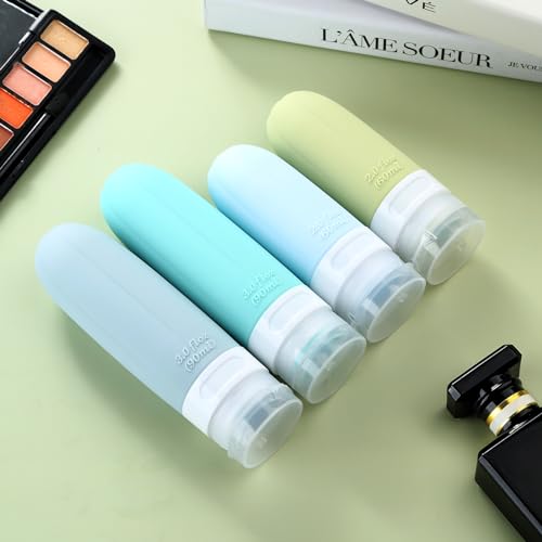 Gemice 16 Pack Travel Bottles Set, CAA Approved Leak Proof Silicone Squeezable Containers for Toiletries, Refillable Accessories 60ml 90ml for Conditioner, Shampoo, Lotion & Body Wash (BPA Free) - Image 5