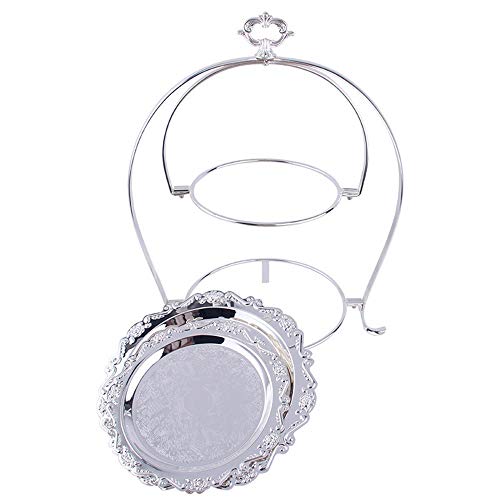 J-TUMIA-hom Soporte para Pastel y Plato de Frutas Soporte de plástico para Cupcakes Plata para Pasteles Postres Frutas Caramelo Buffet para Bodas y Fiesta para el hogar y la Fiesta de cumpleaños