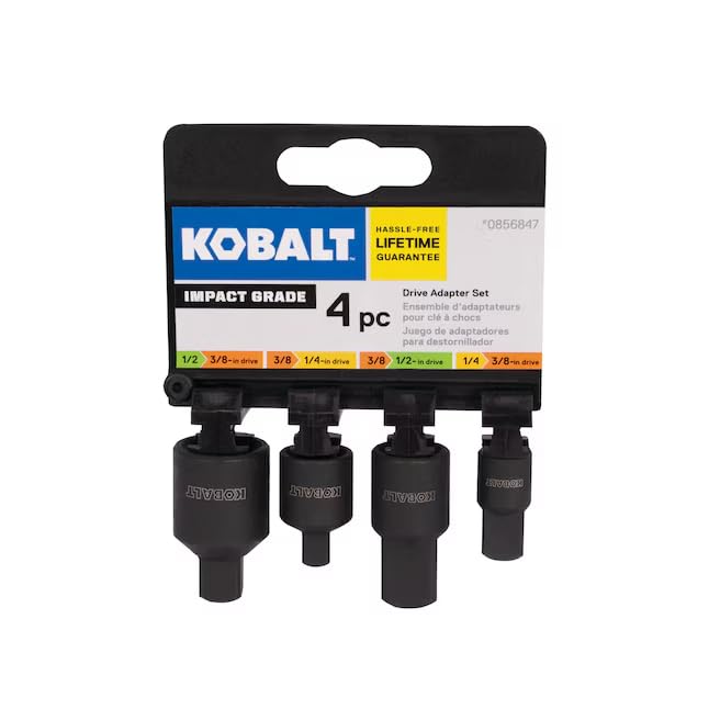 K.balt Impact 4-Piece 3/8-in 1/2-in to 3/8-in 1/2-in Impact Socket Adapter Set