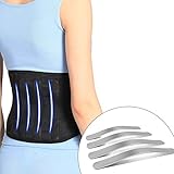 HaloVa Lumbar Support Belt, Breathable Mesh Lower Back Waist Support Brace, Unisex Adjustable Straps Correct Sitting Posture Belt with Removable Metal Boning for Treatment of Lumbar Disease, L