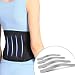 HaloVa Lumbar Support Belt, Breathable Mesh Lower Back Waist Support Brace, Unisex Adjustable Straps Correct Sitting Posture Belt with Removable Metal Boning for Treatment of Lumbar Disease, L