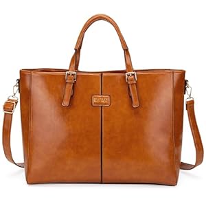 Badgley Mischka Julia Vegan Leather Weekender Tote Bag for Travel (Tan)