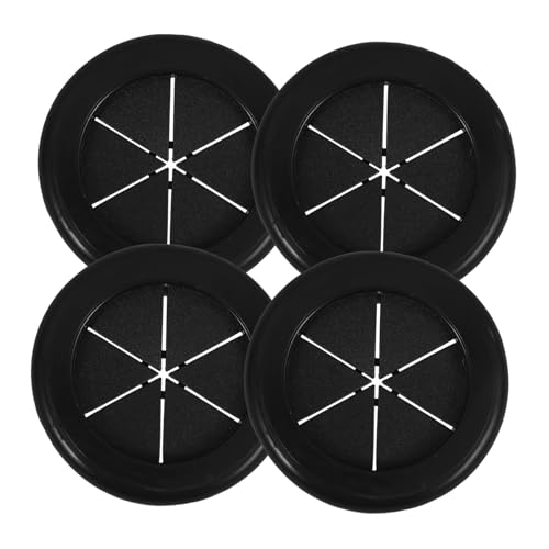 PRETYZOOM Fire Resistant Desk Grommet Cord Cover 4pcs Rubber Cable Grommet Desk Floor Buckle Flexible Small Trash Bags Round Hole Plugs